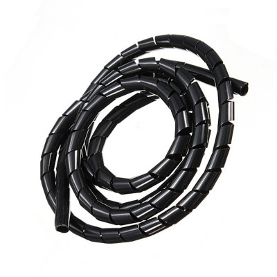 Kabelová vázací spirála, 10 mm, černá, 1m