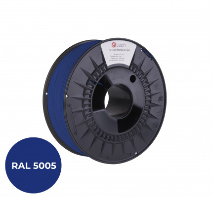 C-TECH PREMIUM LINE Tlačová struna (filament), ABS, signálna modrá, RAL5005, 1,75mm, 1kg, 3DF-P-ABS1.75-5005